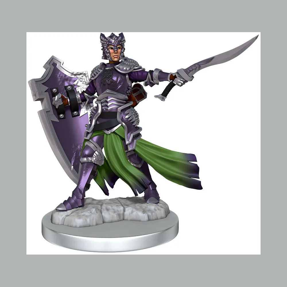 Dungeons &amp; Dragons Frameworks Miniature Female Elf Paladin modell készlet termékfotó