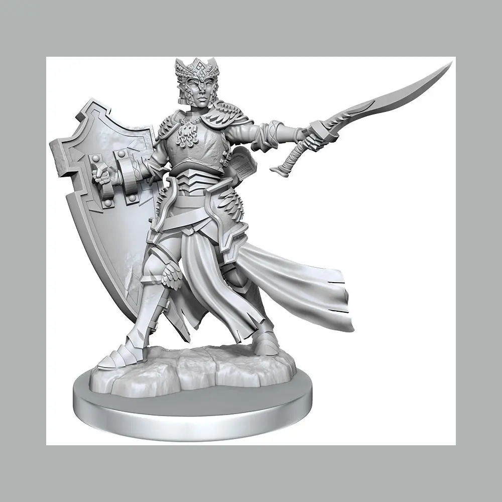 Dungeons &amp; Dragons Frameworks Miniature Female Elf Paladin modell készlet termékfotó