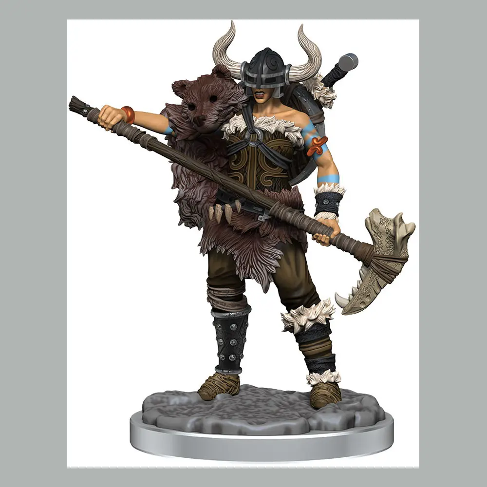 Dungeons & Dragons Frameworks Miniature Human Barbarian Female modell készlet termékfotó