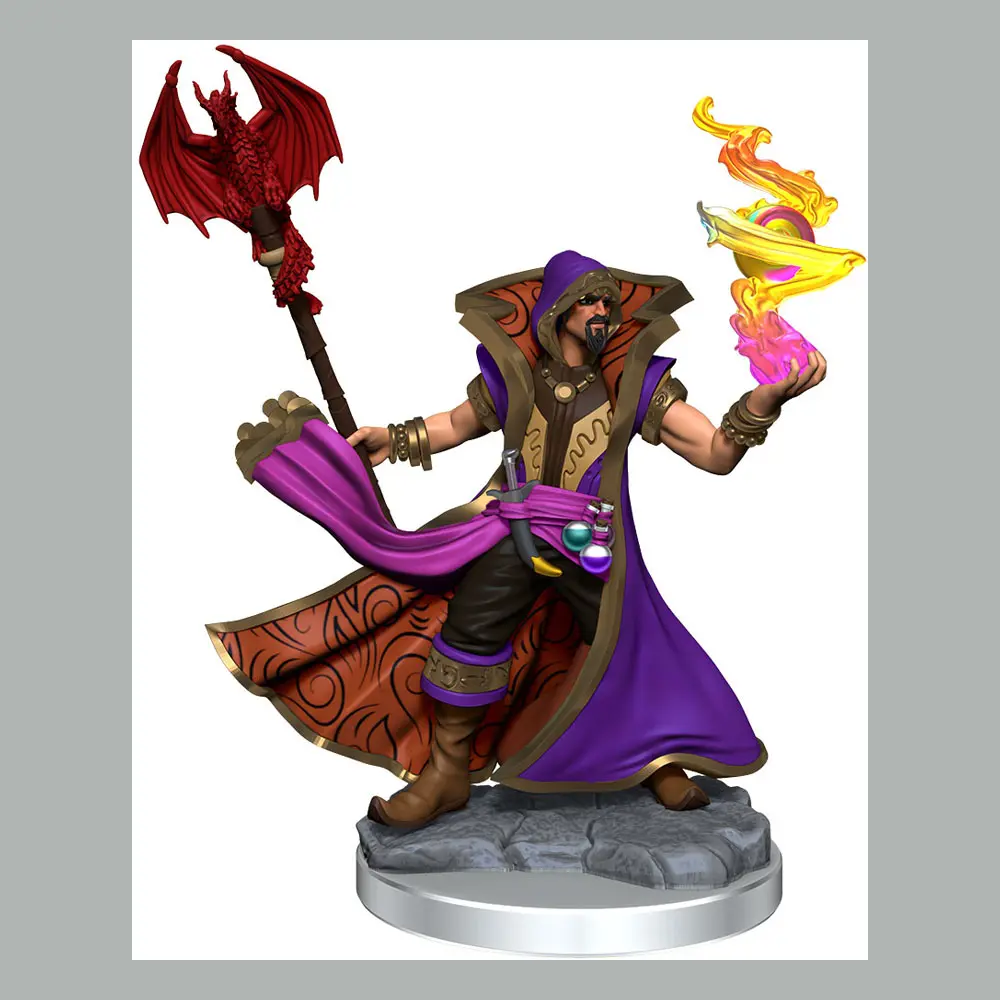 Dungeons &amp; Dragons Frameworks Miniature Male Human Sorcerer modell készlet termékfotó