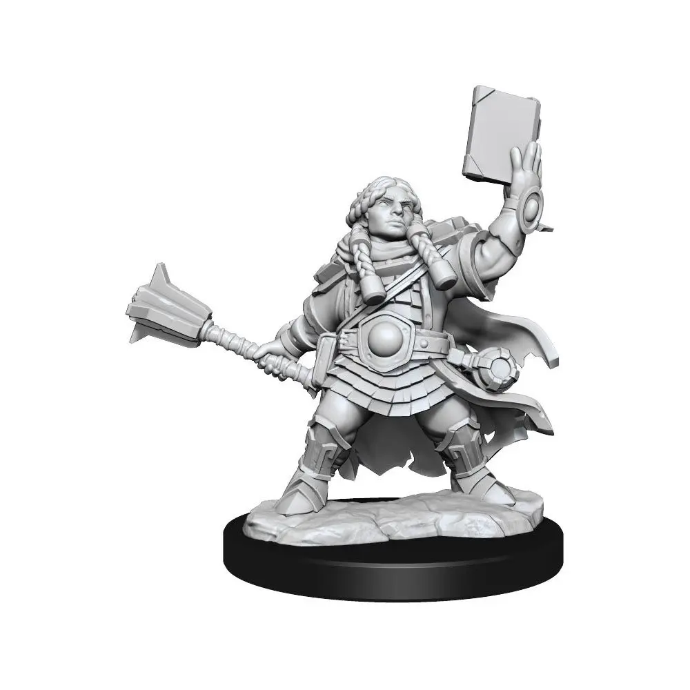 Dungeons &amp; Dragons Frameworks Miniature modell készlet Dwarf Cleric Female termékfotó