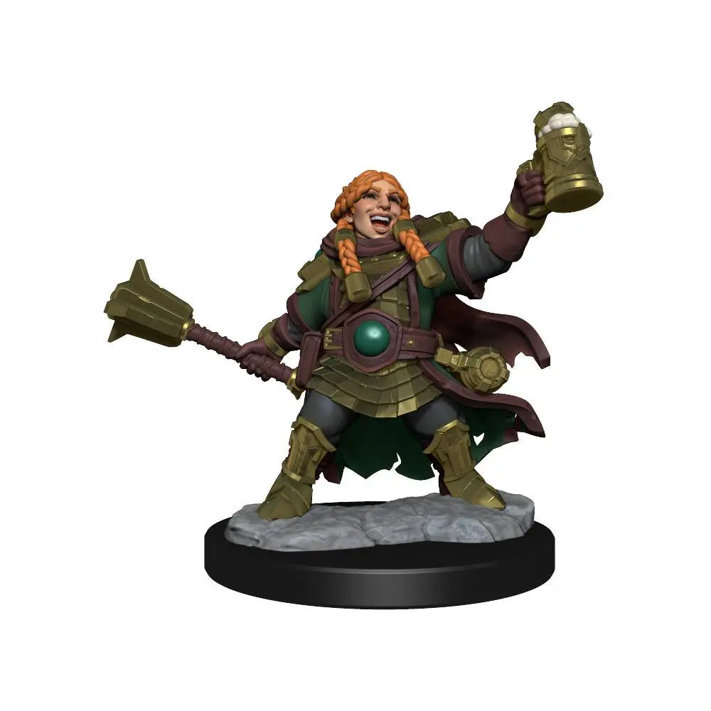 Dungeons &amp; Dragons Frameworks Miniature modell készlet Dwarf Cleric Female termékfotó