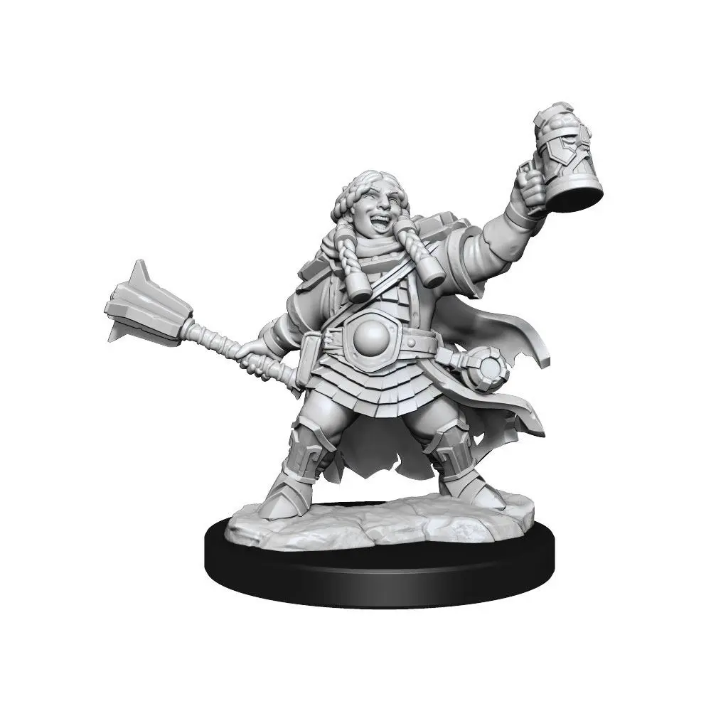 Dungeons &amp; Dragons Frameworks Miniature modell készlet Dwarf Cleric Female termékfotó