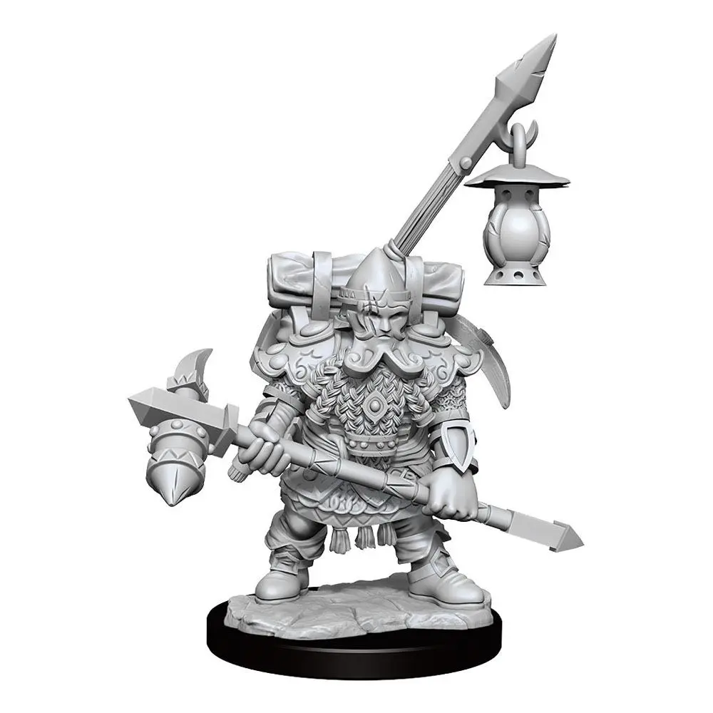 Dungeons &amp; Dragons Frameworks Miniature modell készlet Dwarf Fighter Male termékfotó