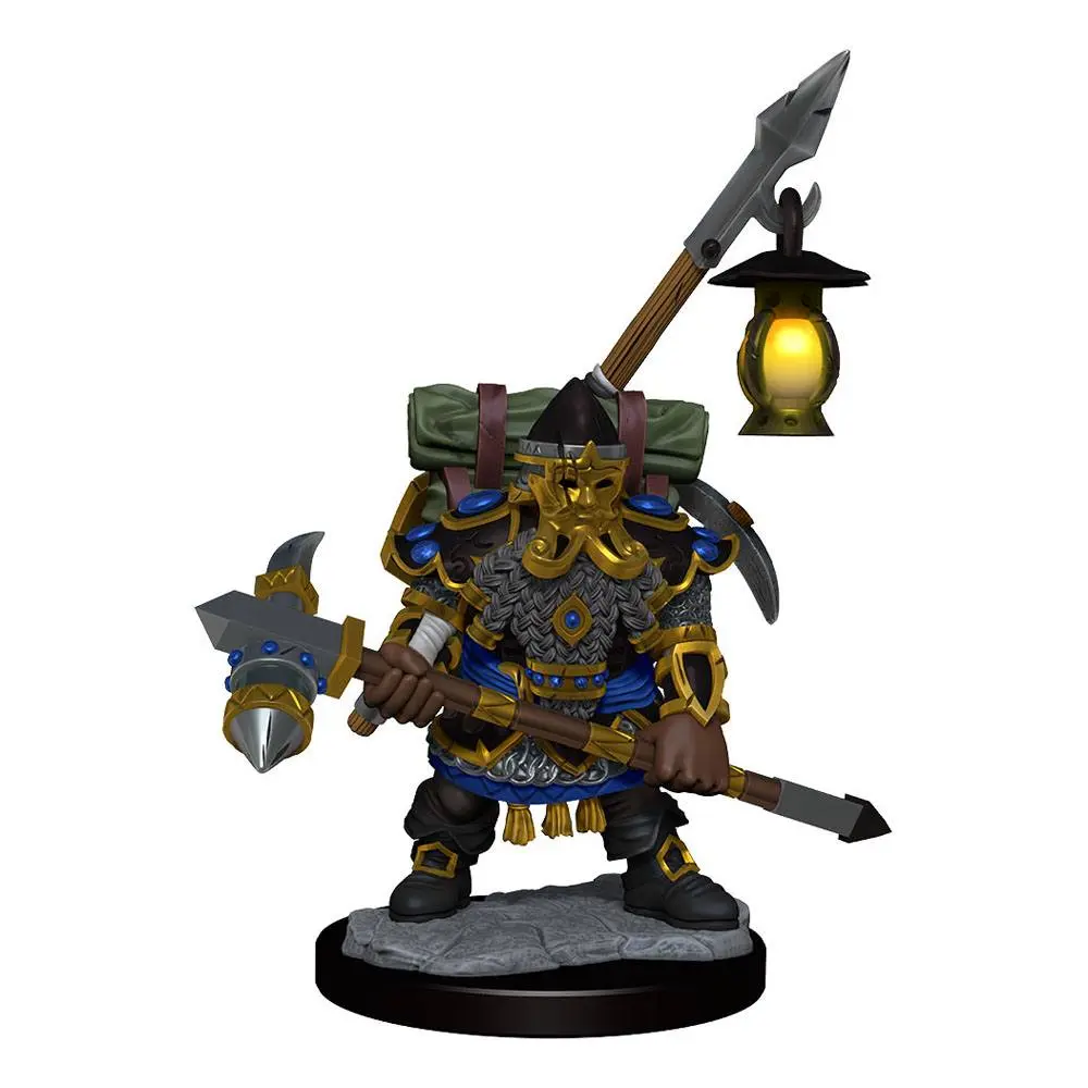 Dungeons &amp; Dragons Frameworks Miniature modell készlet Dwarf Fighter Male termékfotó