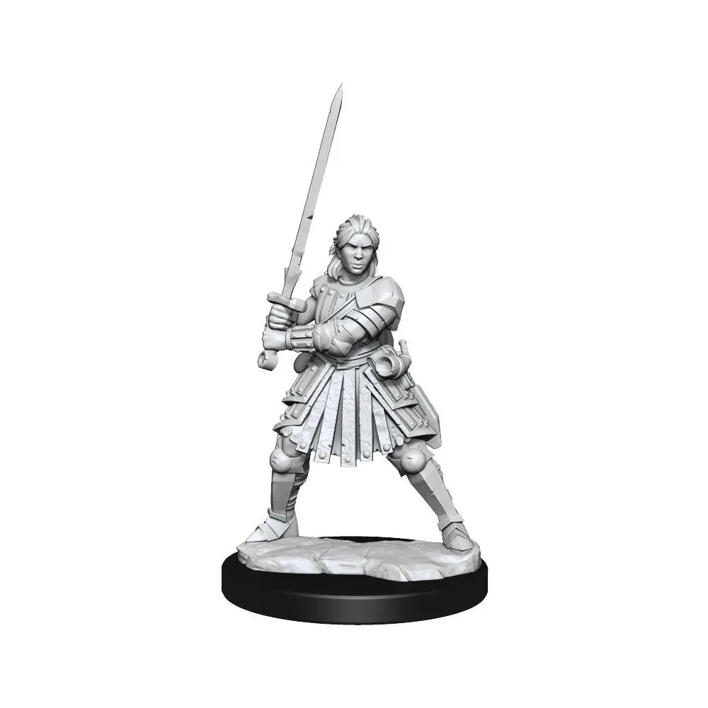 Dungeons &amp; Dragons Frameworks Miniature modell készlet Human Fighter Female termékfotó