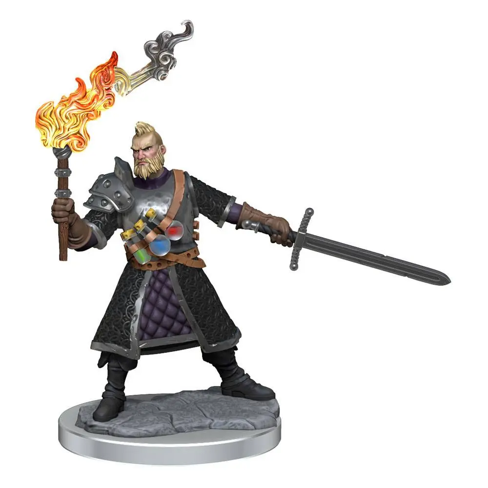 Dungeons &amp; Dragons Frameworks Miniature modell készlet Human Fighter Male termékfotó