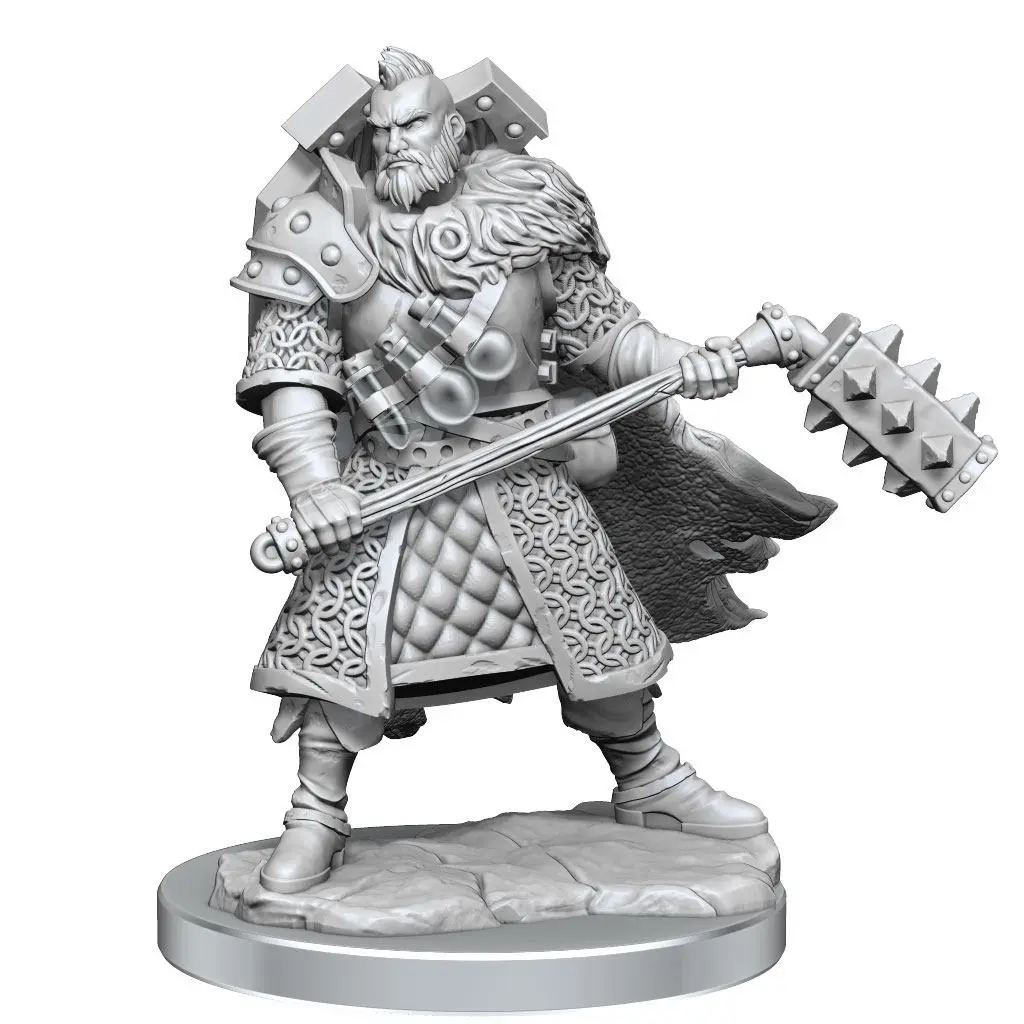 Dungeons &amp; Dragons Frameworks Miniature modell készlet Human Fighter Male termékfotó