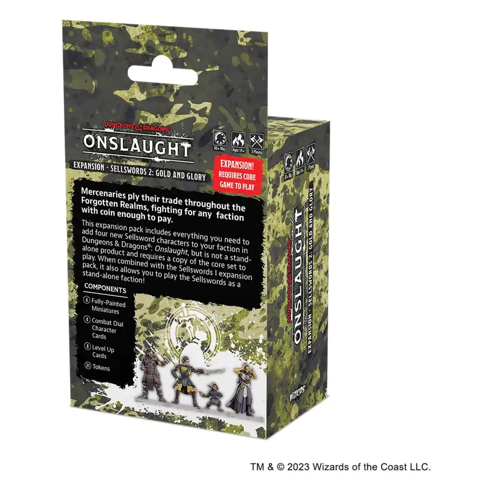 Dungeons & Dragons Game Expansion Onslaught Expansion - Sellswords 2 - Gold and Glory Angol nyelvű termékfotó