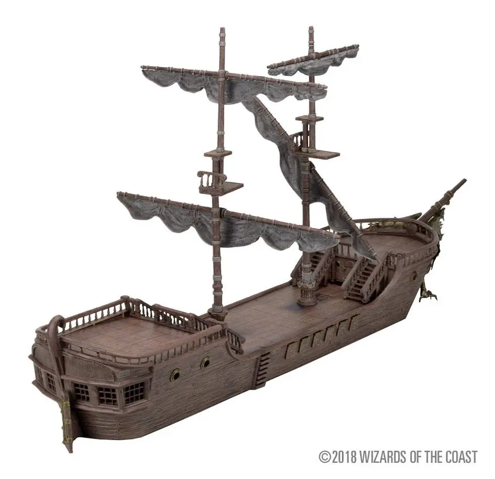 Dungeons & Dragons Icons of the Realm Miniature The Falling Star Sailing Ship termékfotó