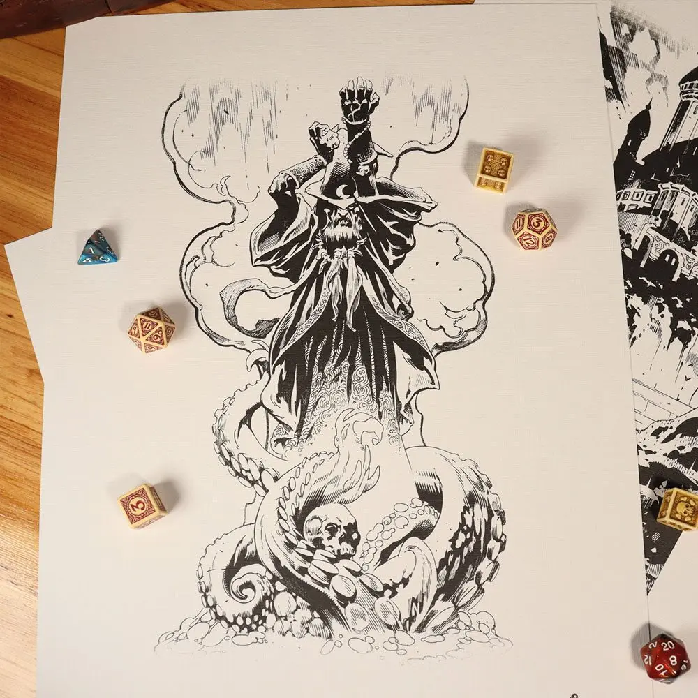 Dungeons &amp; Dragons Litográfia csomag 36 x 28 cm termékfotó
