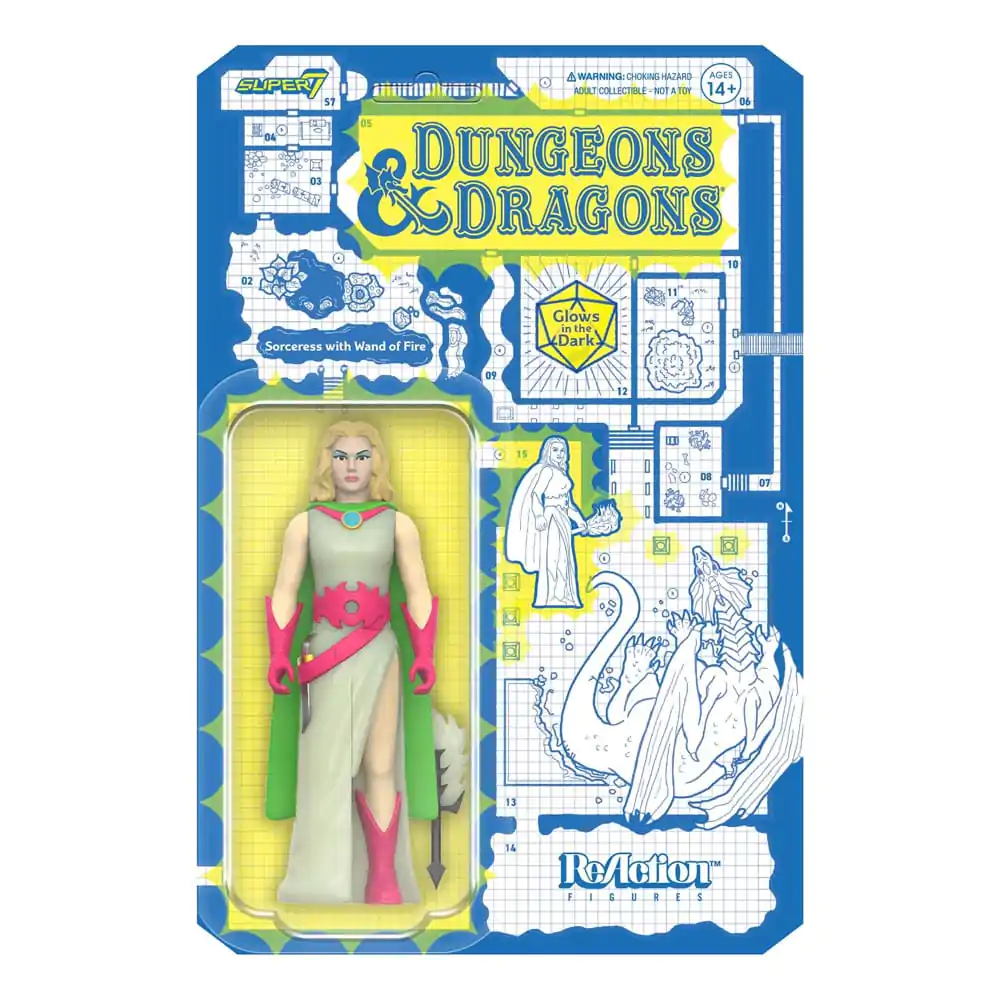 Dungeons & Dragons ReAction Wave 04 Sorceress Glow in the Dark akciófigura 10 cm termékfotó