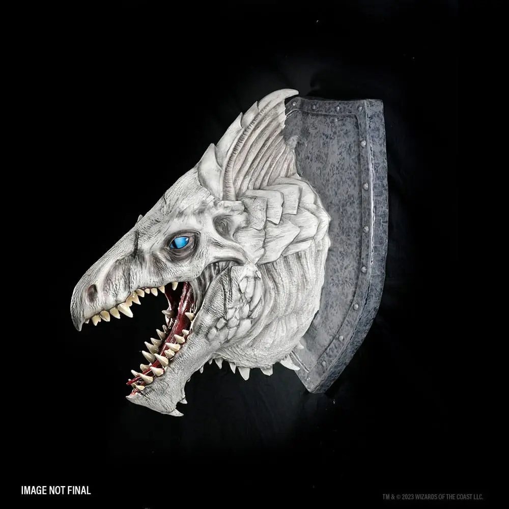 Dungeons &amp; Dragons replikas of the Realms 3D Wall Art White Dragon Trophy fali plakett termékfotó