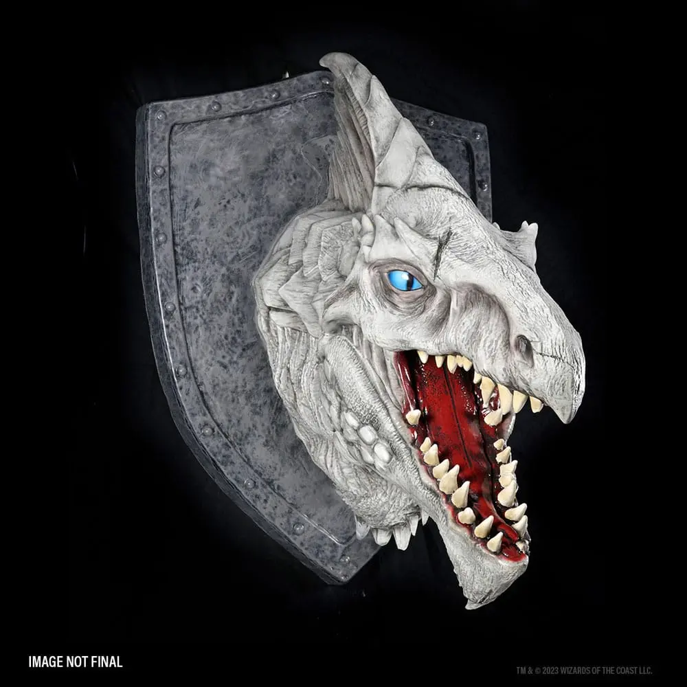 Dungeons &amp; Dragons replikas of the Realms 3D Wall Art White Dragon Trophy fali plakett termékfotó