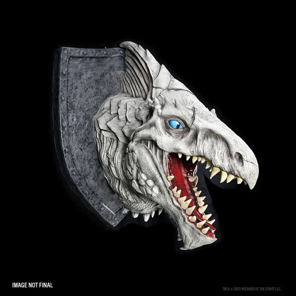 Dungeons &amp; Dragons replikas of the Realms 3D Wall Art White Dragon Trophy fali plakett termékfotó