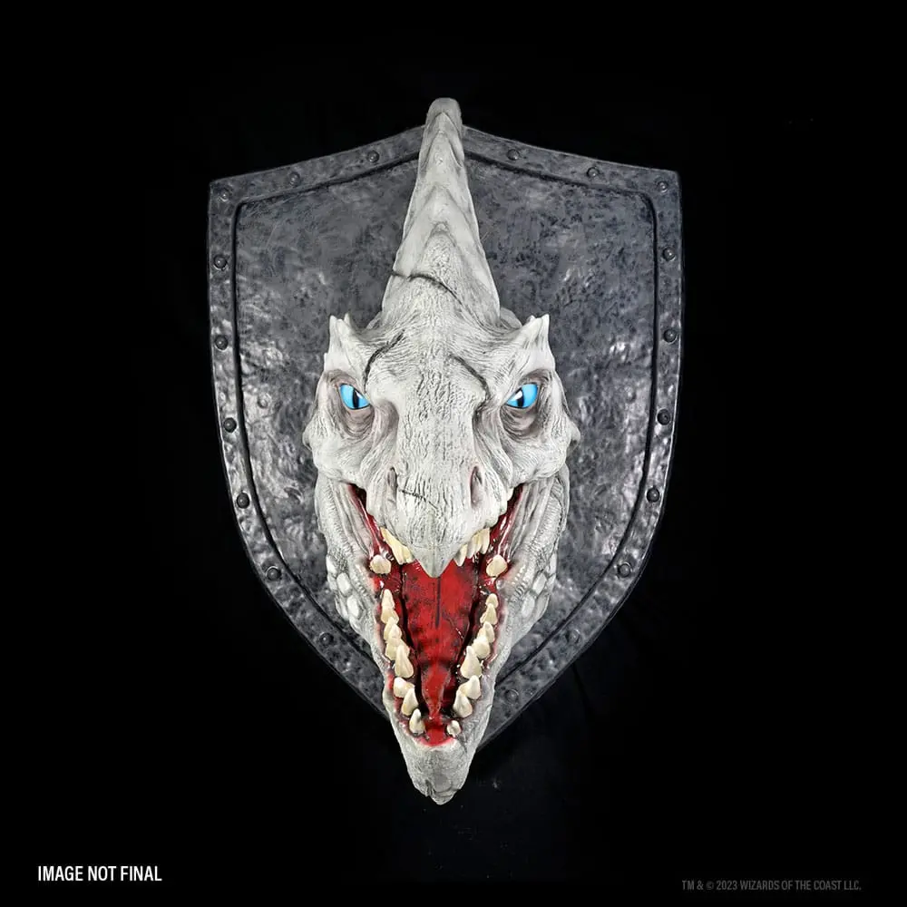 Dungeons &amp; Dragons replikas of the Realms 3D Wall Art White Dragon Trophy fali plakett termékfotó