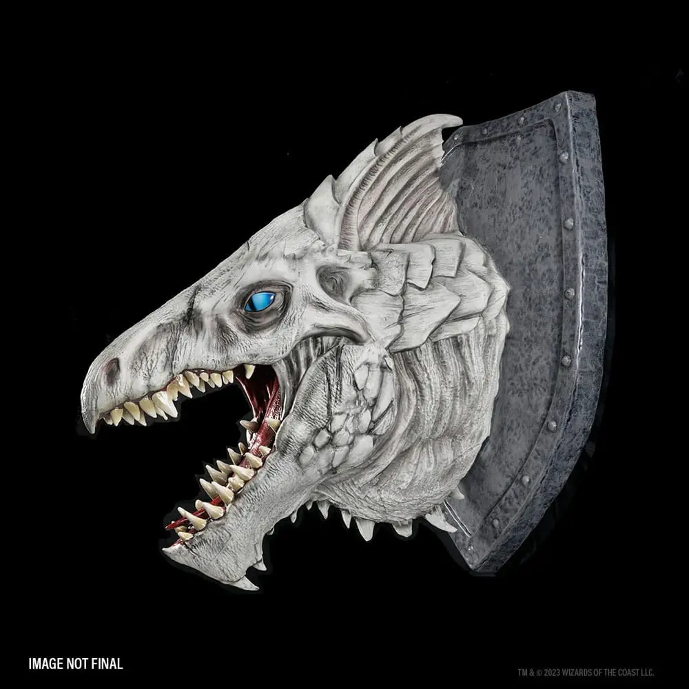 Dungeons &amp; Dragons replikas of the Realms 3D Wall Art White Dragon Trophy fali plakett termékfotó