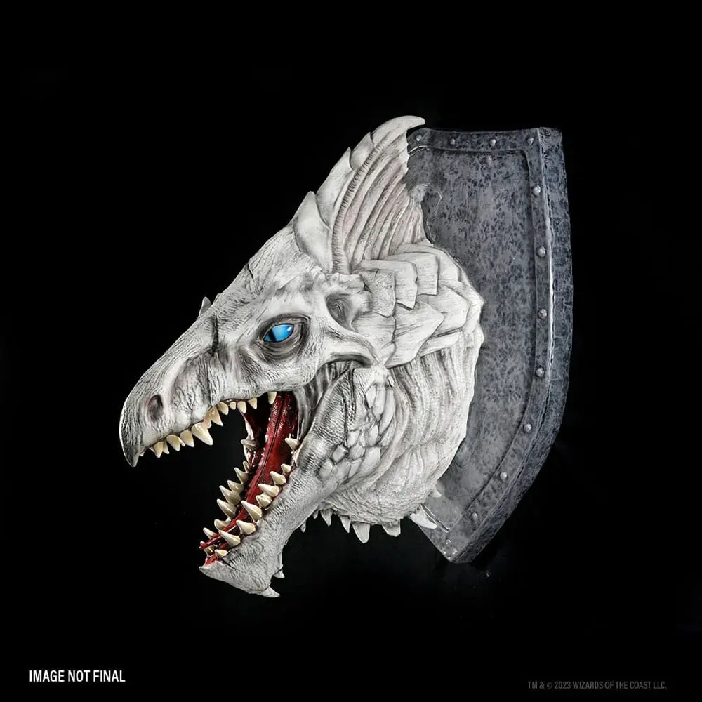 Dungeons &amp; Dragons replikas of the Realms 3D Wall Art White Dragon Trophy fali plakett termékfotó