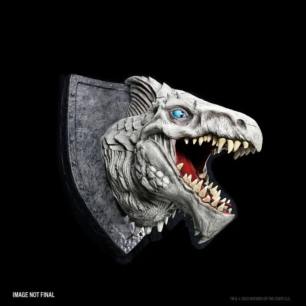 Dungeons &amp; Dragons replikas of the Realms 3D Wall Art White Dragon Trophy fali plakett termékfotó