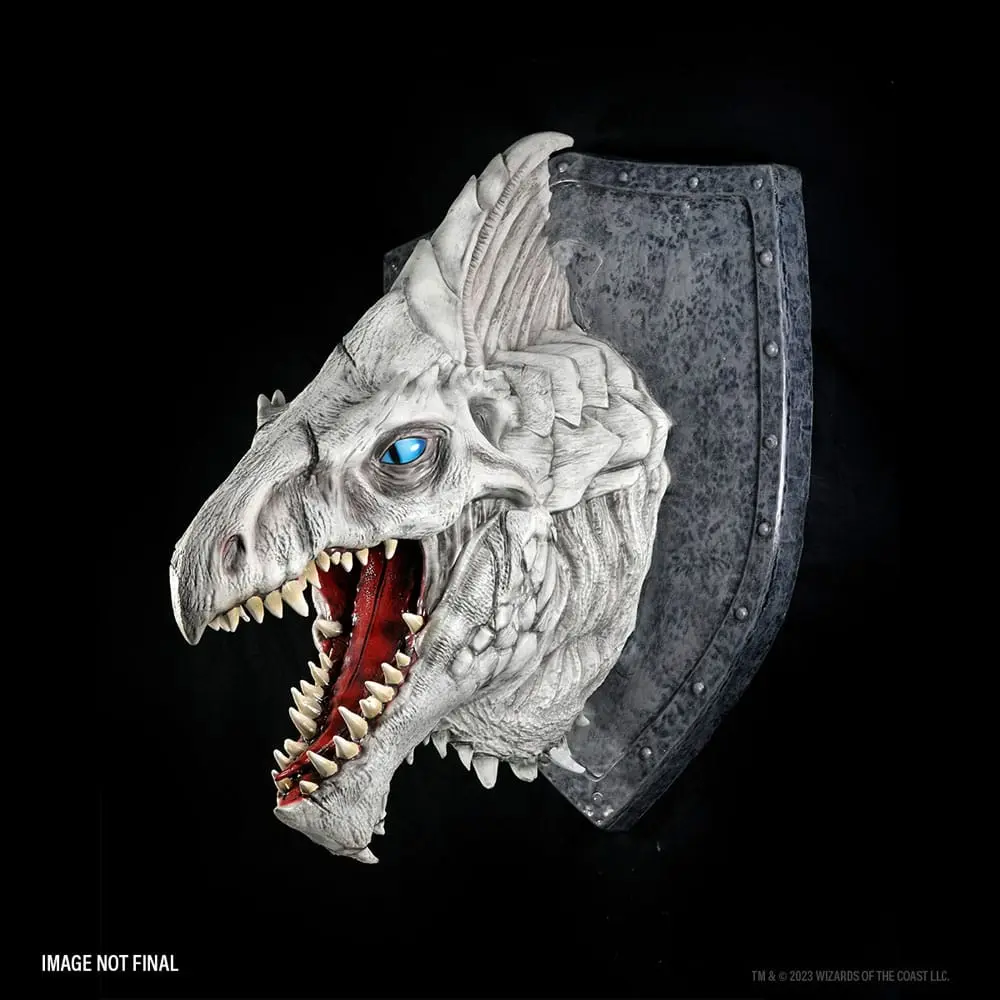 Dungeons &amp; Dragons replikas of the Realms 3D Wall Art White Dragon Trophy fali plakett termékfotó