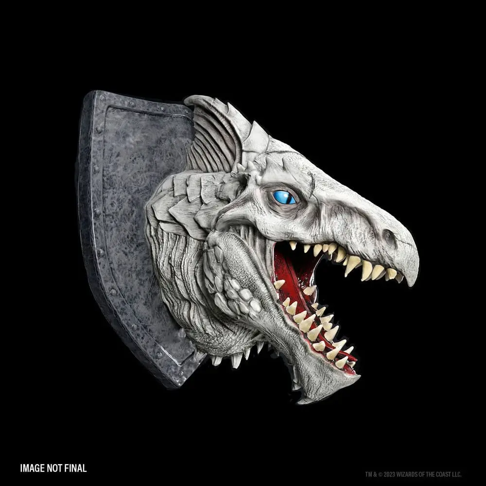 Dungeons &amp; Dragons replikas of the Realms 3D Wall Art White Dragon Trophy fali plakett termékfotó