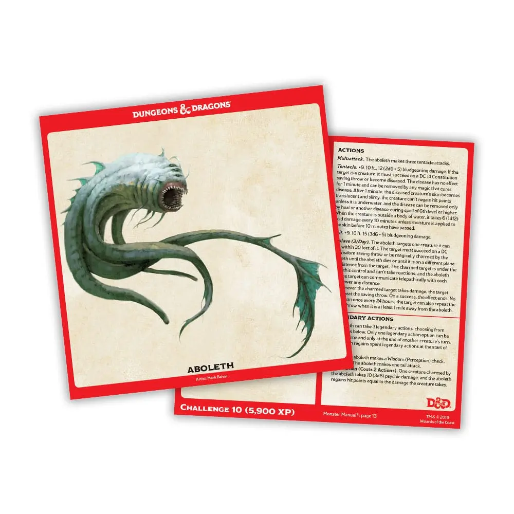 Dungeons &amp; Dragons Spellbook Cards: Epic Monsters angol nyelvű termékfotó