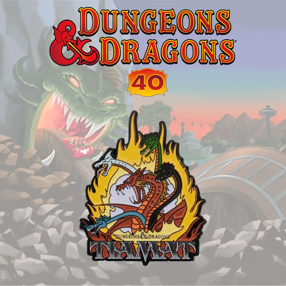 Dungeons & Dragons: The Cartoon 40. Anniversary Tiamat kitűző termékfotó