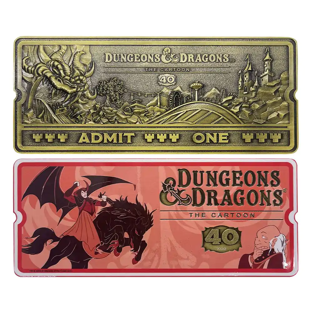 Dungeons & Dragons: The Cartoon Replik 40th Anniversary Rollercoaster Ticket Limited Edition termékfotó