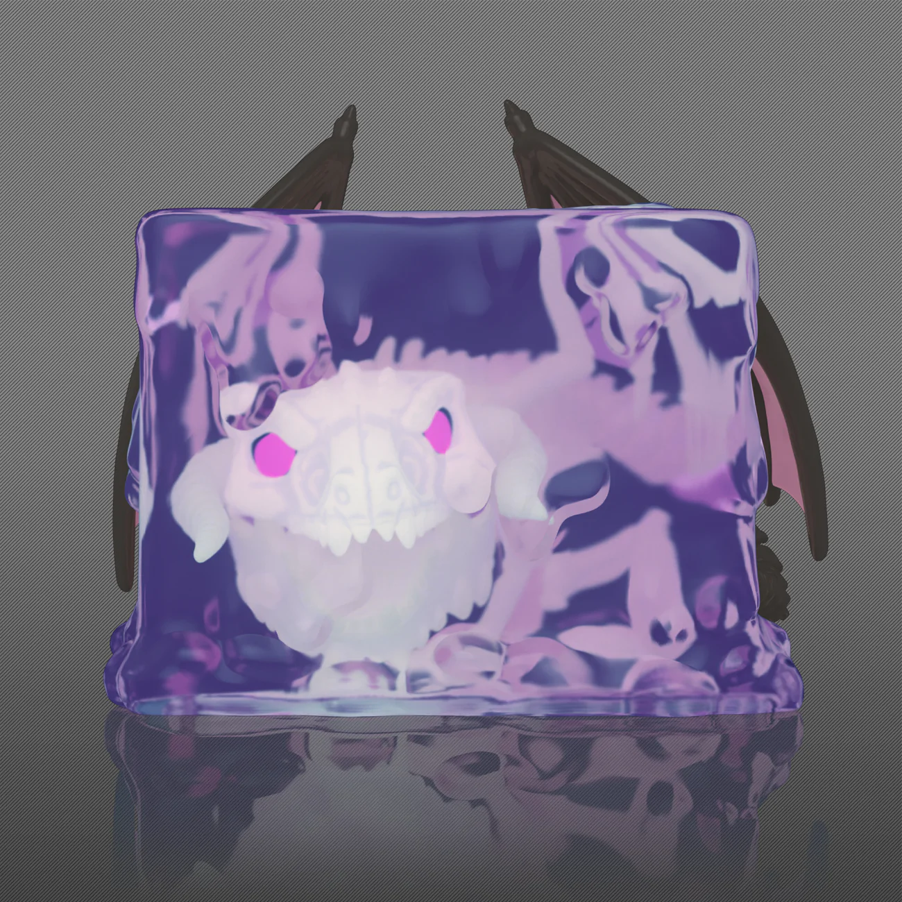 Dungeons and Dragons Funko POP! Deluxe Animation Vinyl figura Gelatinous Cube with Dracolich (GR) (GW) Exkluzív Edition 9 cm termékfotó
