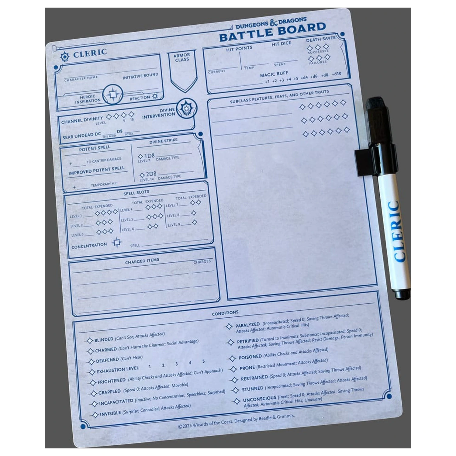Dungeons & Dragons Battle Board Notebook Cleric termékfotó
