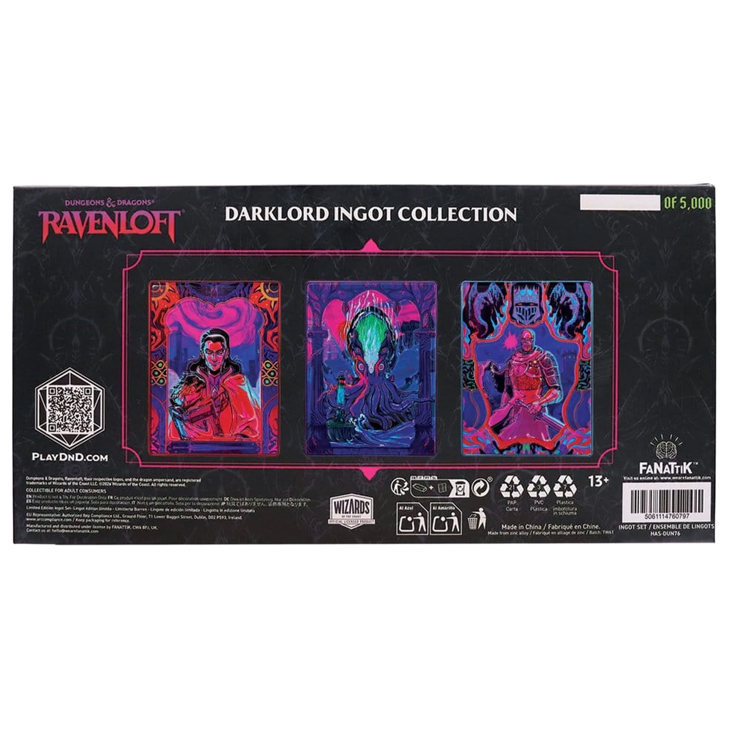 Dungeons & Dragons Ingot csomag of Three Ravenloft Darklord Ingots Limitált kiadás termékfotó