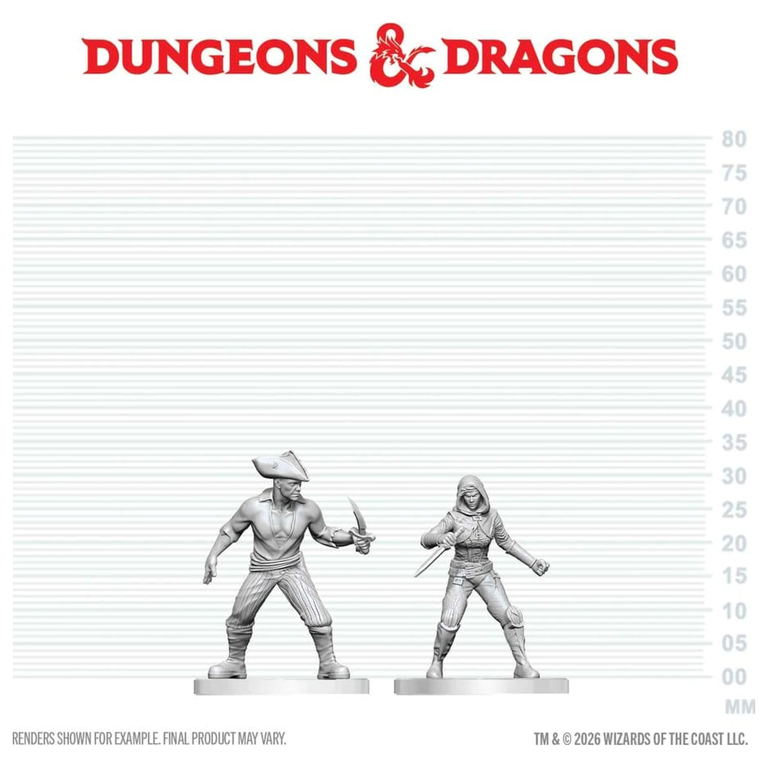Dungeons & Dragons Nolzur's Marvelous Miniatures Unpainted Miniature Bandit & Pirate 14 cm termékfotó