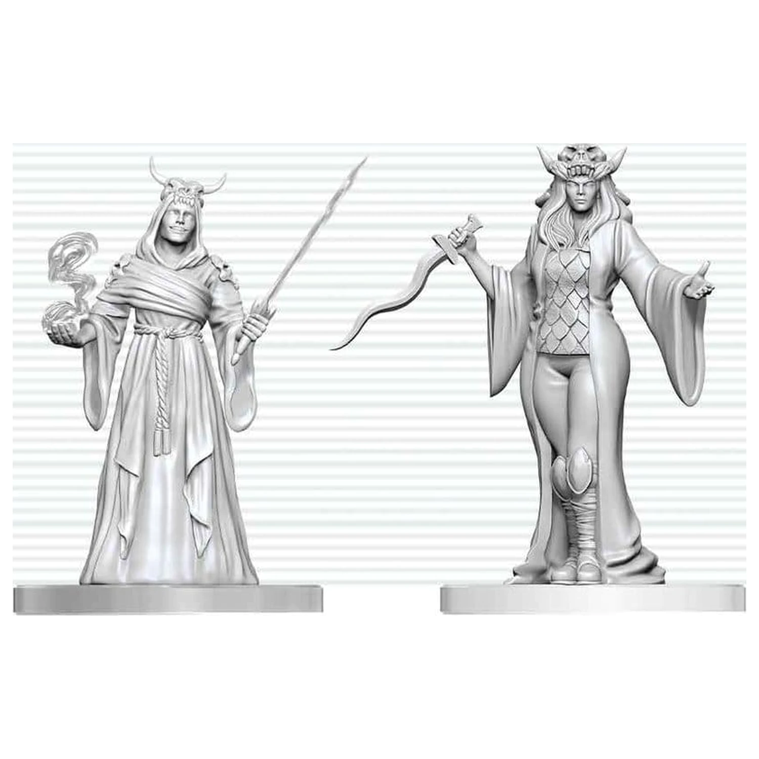 Dungeons & Dragons Nolzur's Marvelous Miniatures Unpainted Miniature Cultist Fanatic & Hierophant 14 cm termékfotó
