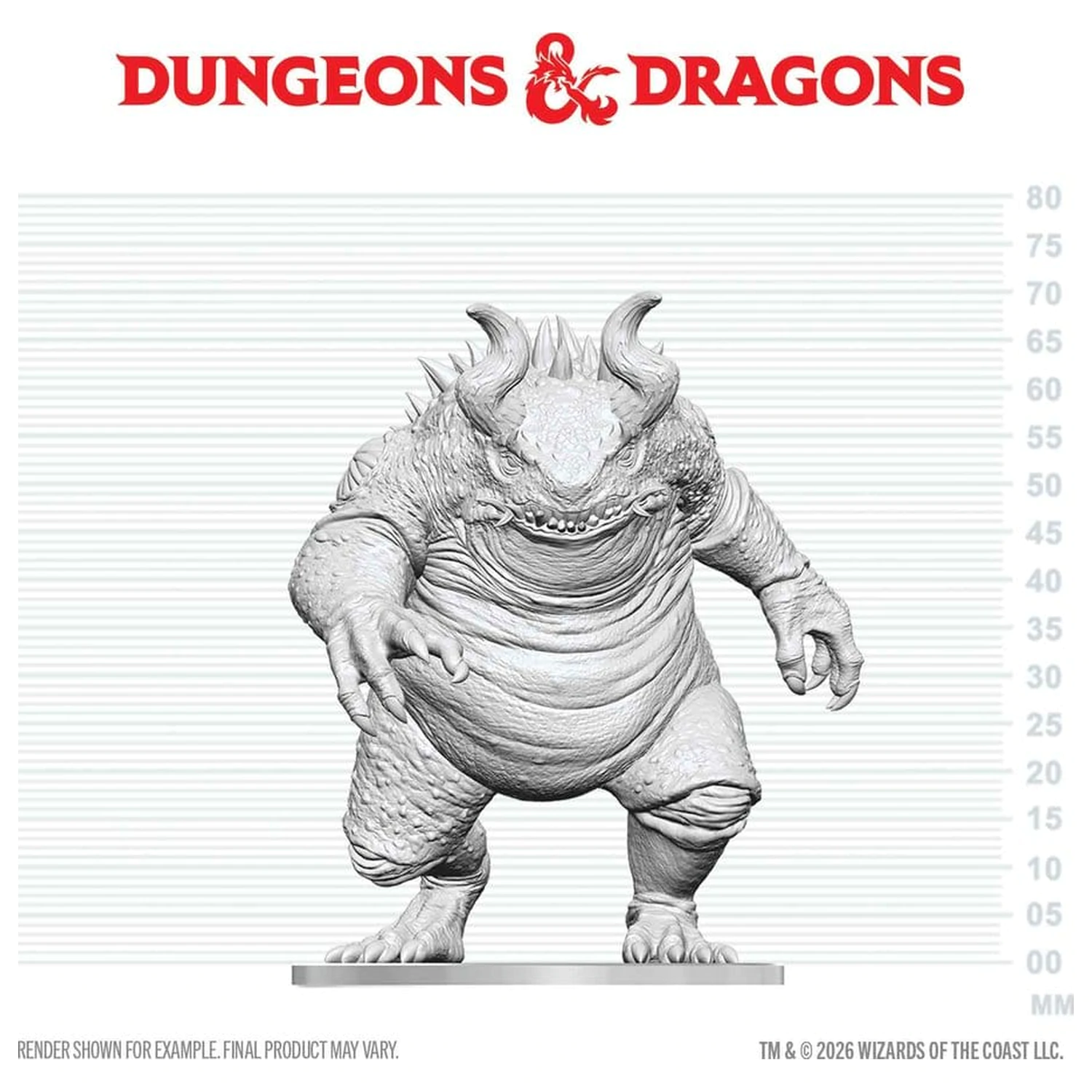 Dungeons & Dragons Nolzur's Marvelous Miniatures Unpainted Miniature Hezrou 17 cm termékfotó