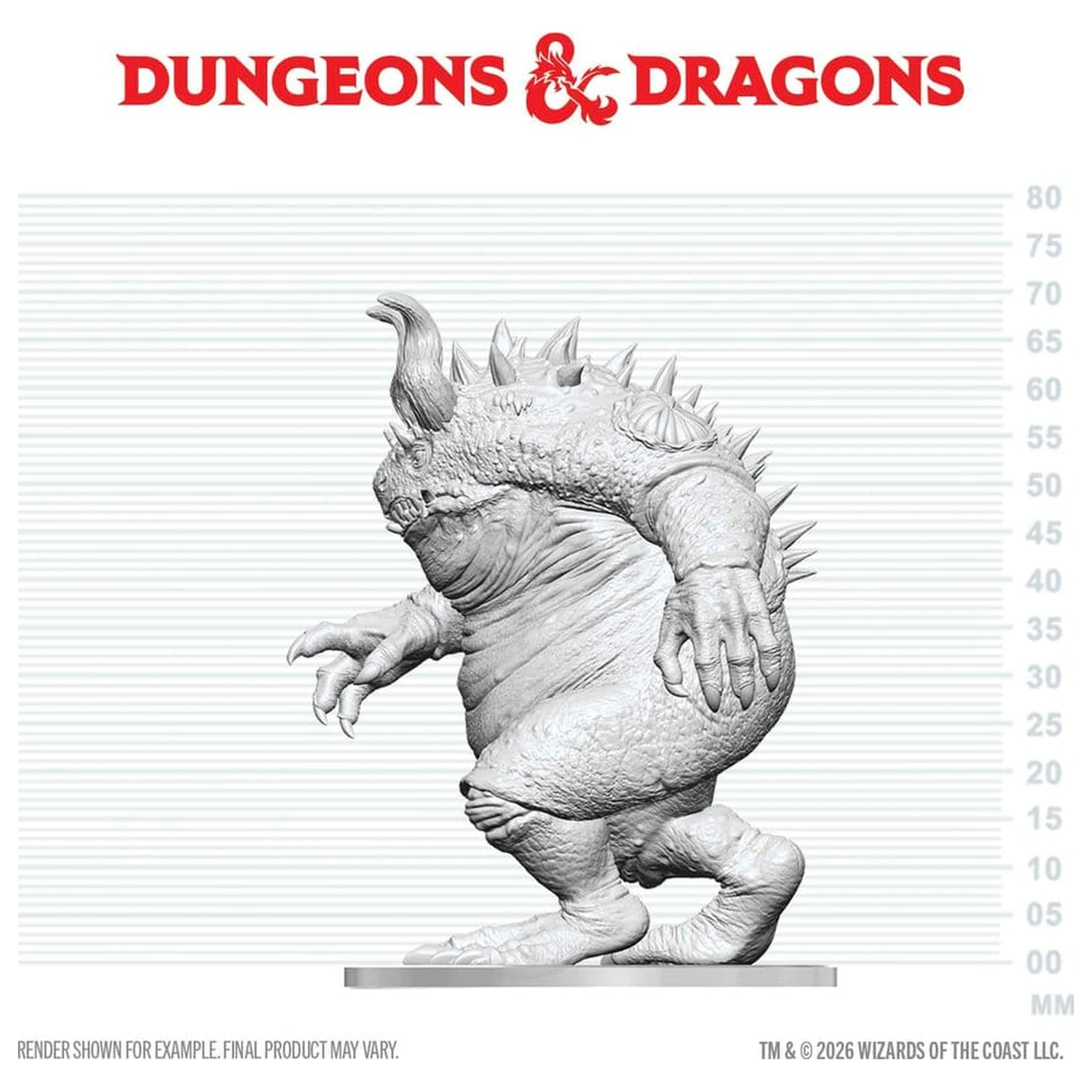 Dungeons & Dragons Nolzur's Marvelous Miniatures Unpainted Miniature Hezrou 17 cm termékfotó