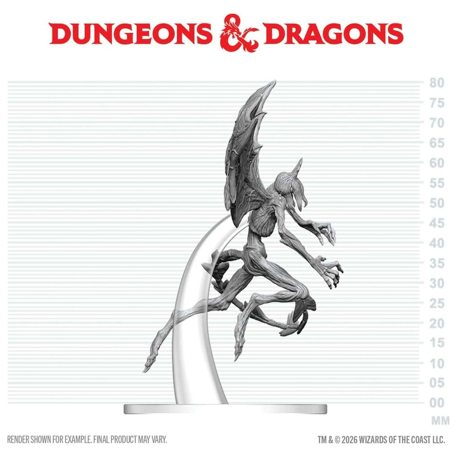 Dungeons & Dragons Nolzur's Marvelous Miniatures Unpainted Miniature Nightgaunt 17 cm termékfotó