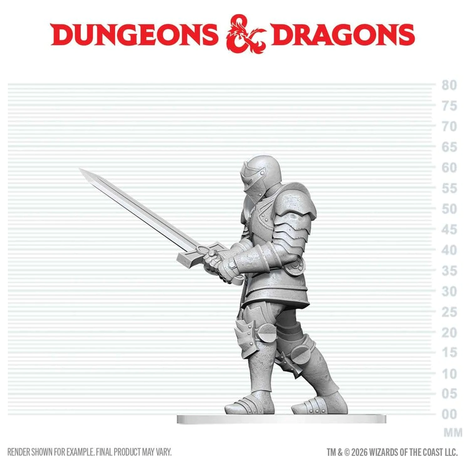 Dungeons & Dragons Nolzur's Marvelous Miniatures Unpainted Miniature Red Knight Guardian Golem 14 cm termékfotó