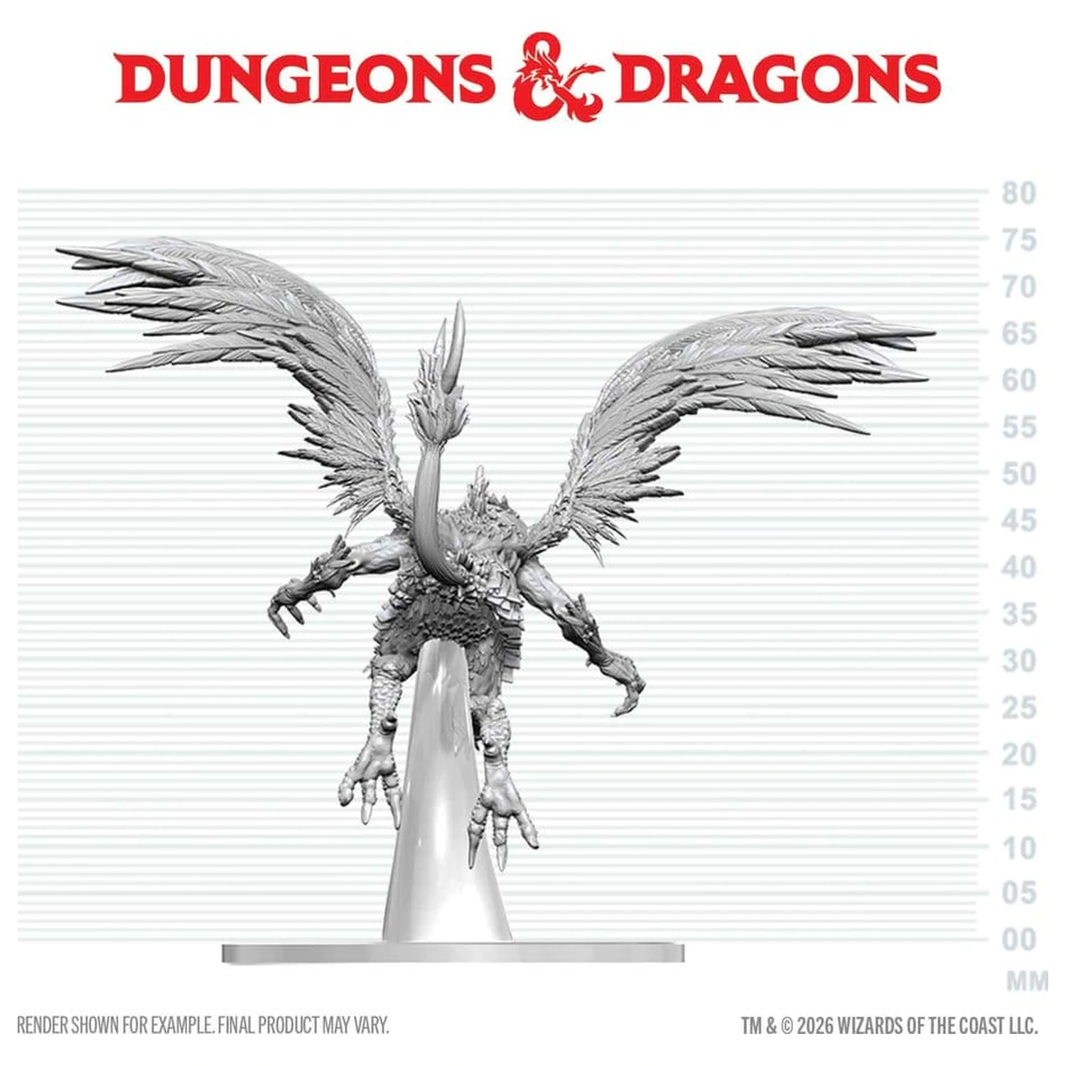Dungeons & Dragons Nolzur's Marvelous Miniatures Unpainted Miniature Vrock 17 cm termékfotó