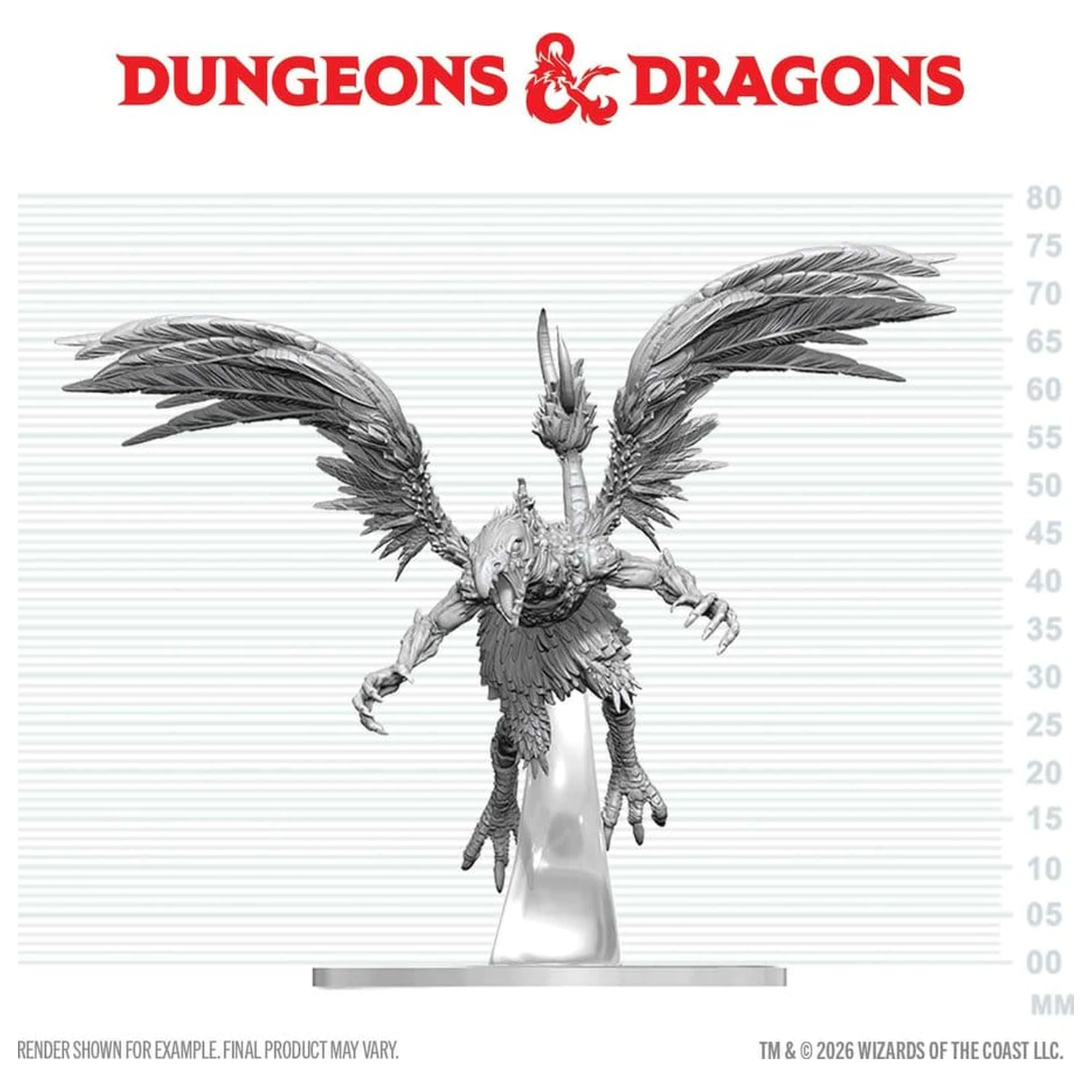 Dungeons & Dragons Nolzur's Marvelous Miniatures Unpainted Miniature Vrock 17 cm termékfotó