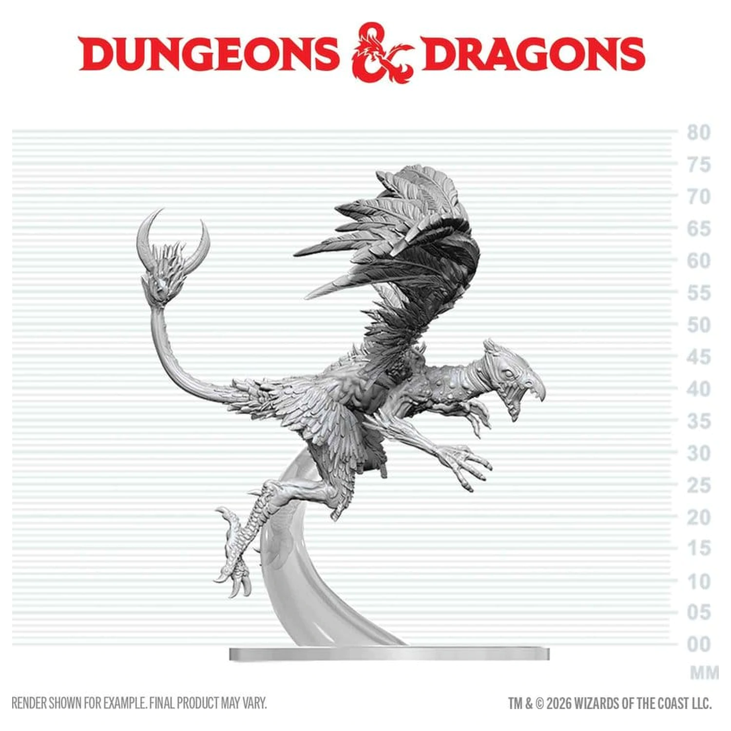 Dungeons & Dragons Nolzur's Marvelous Miniatures Unpainted Miniature Vrock 17 cm termékfotó
