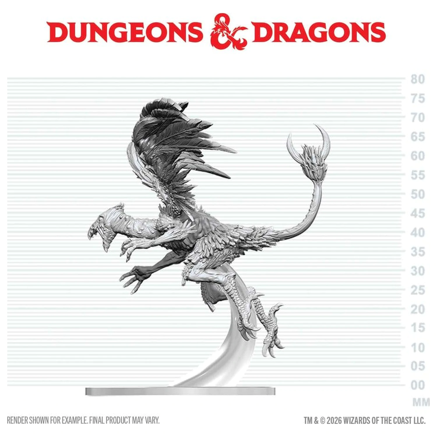 Dungeons & Dragons Nolzur's Marvelous Miniatures Unpainted Miniature Vrock 17 cm termékfotó