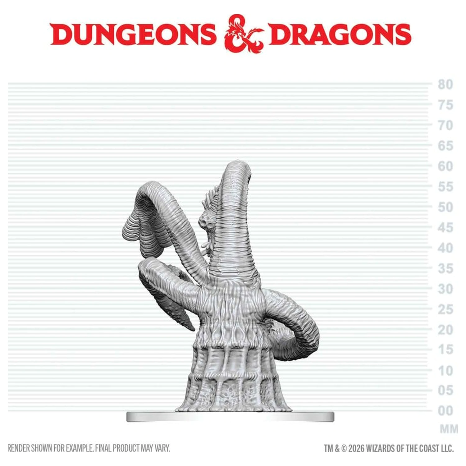 Dungeons & Dragons Nolzur's Marvelous Miniatures Unpainted Miniature Yithian 14 cm termékfotó