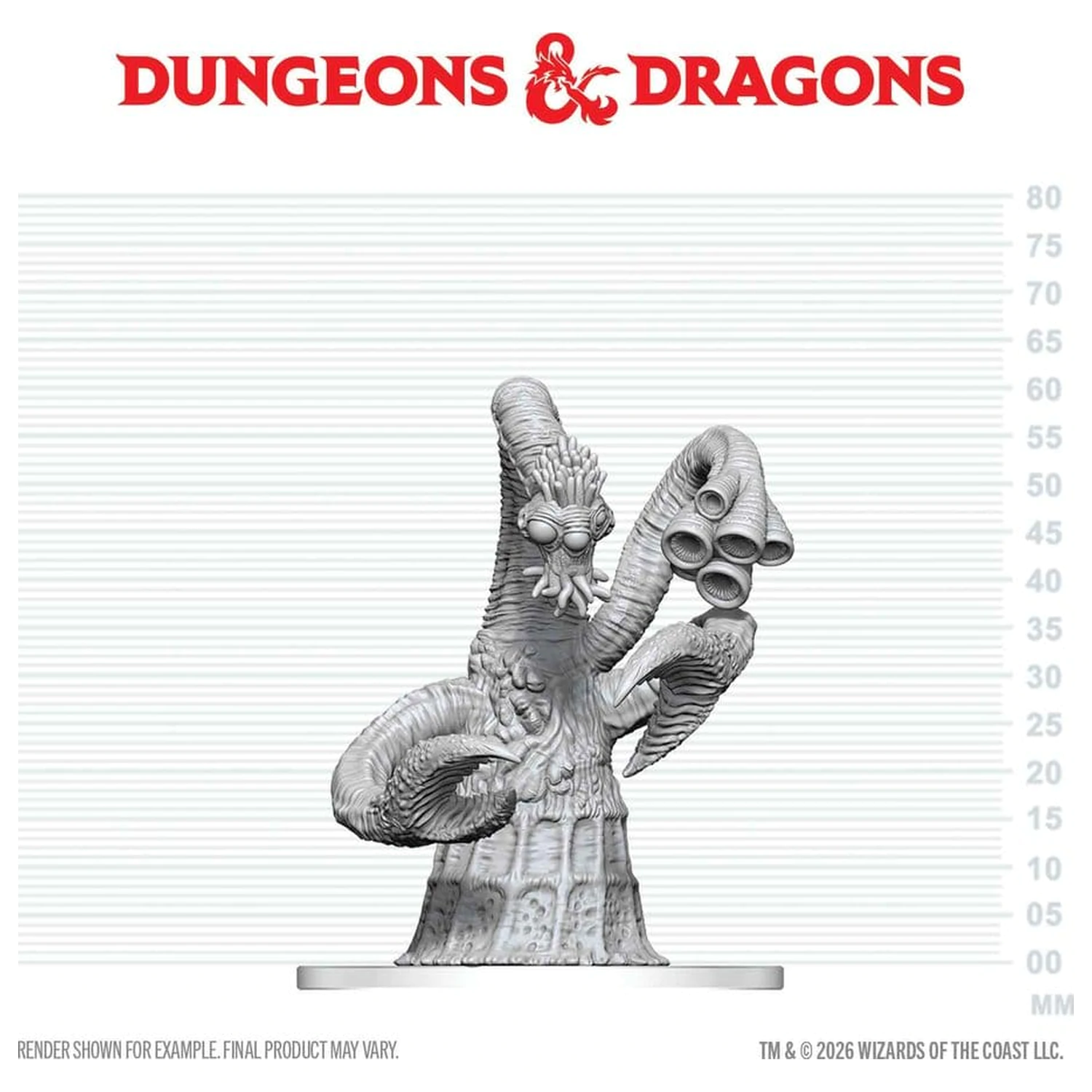 Dungeons & Dragons Nolzur's Marvelous Miniatures Unpainted Miniature Yithian 14 cm termékfotó