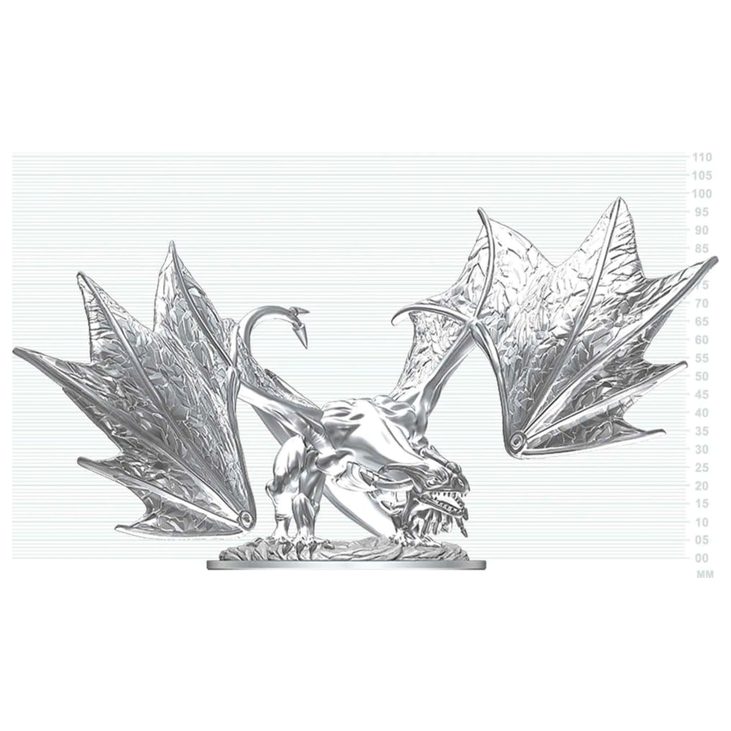 Dungeons & Dragons Nolzur's Marvelous Miniatures Unpainted Miniature Young Sapphire Dragon 20 cm termékfotó