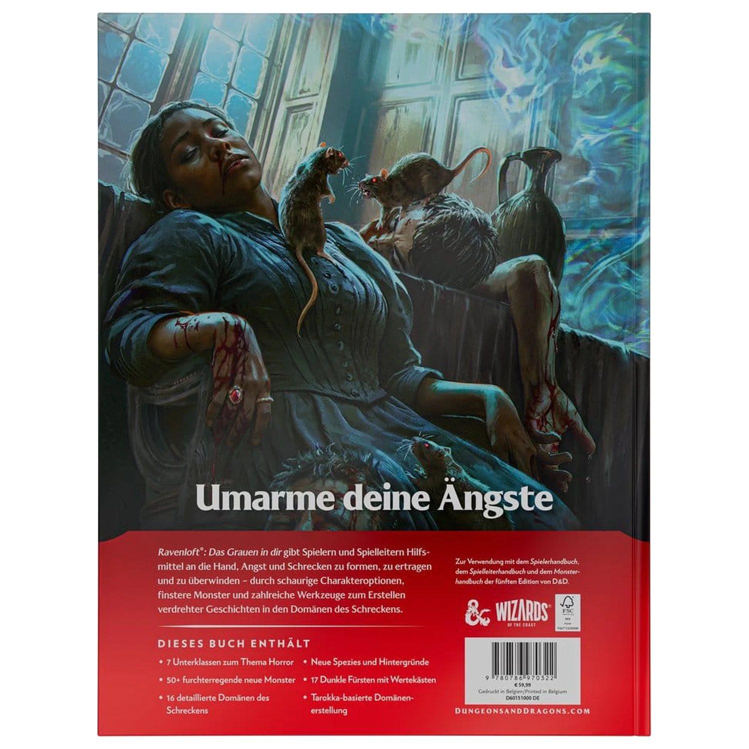 Dungeons & Dragons RPG Ravenloft: Das Grauen in Dir Book német nyelvű termékfotó