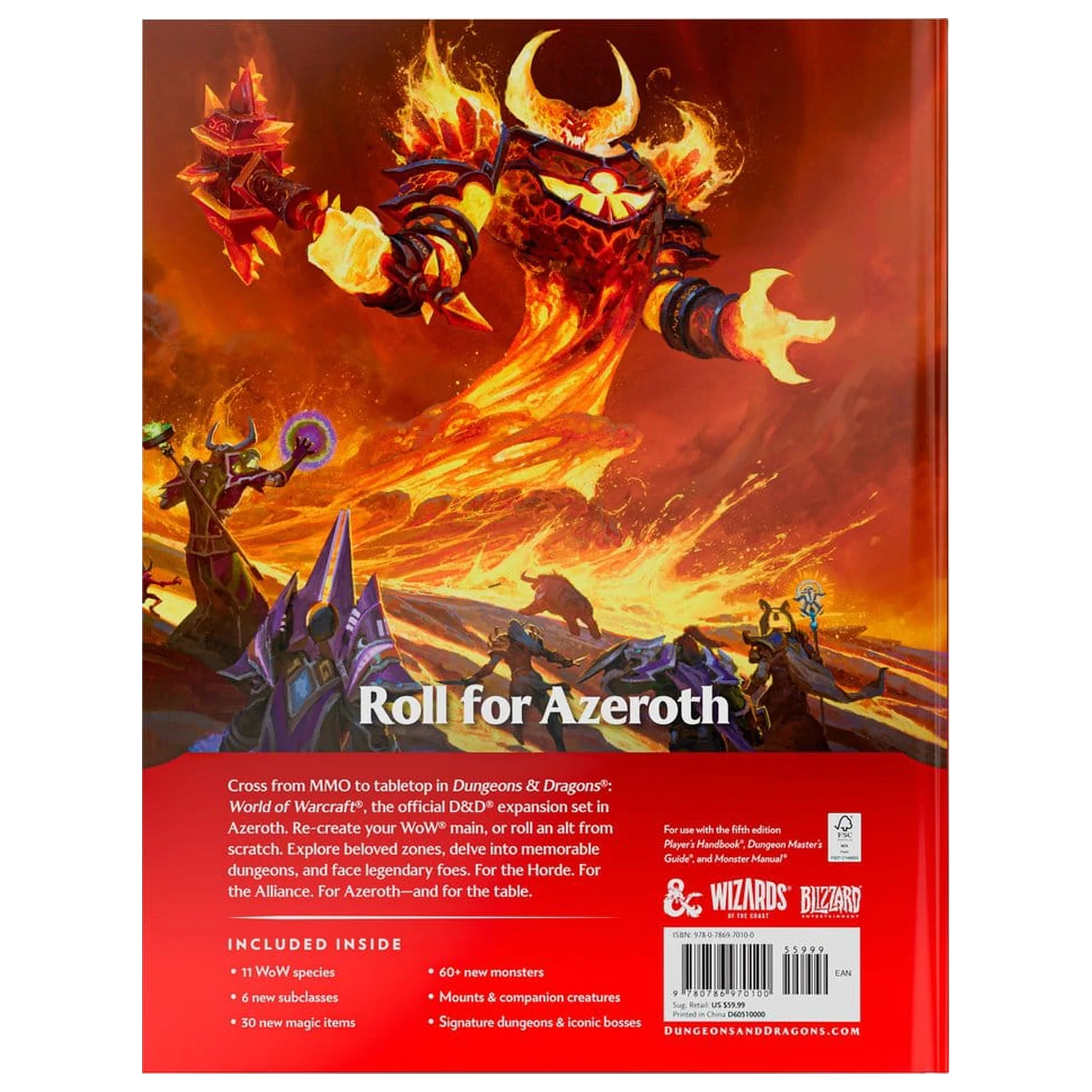 Dungeons & Dragons RPG World of Warcraft Book Angol nyelvű termékfotó