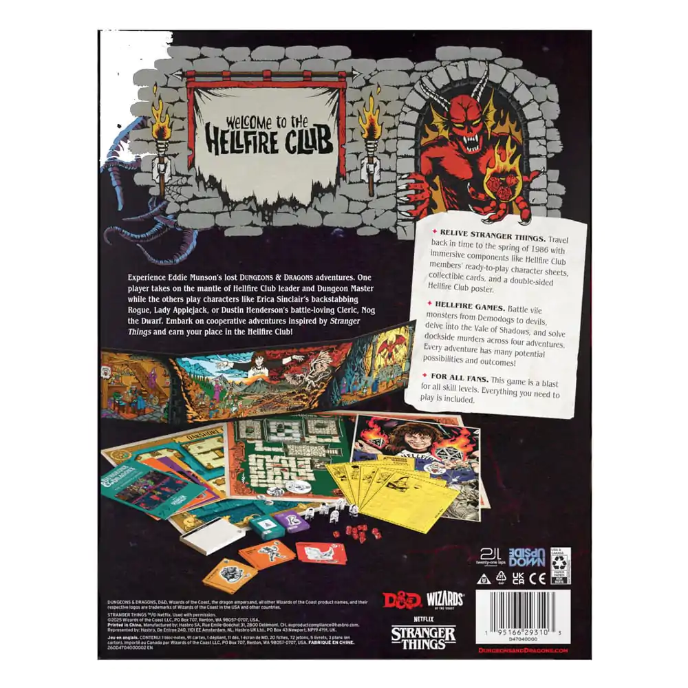 Dungeons & Dragons Stranger Things: Welcome to the Hellfire Club angol nyelvű társasjáték  termékfotó