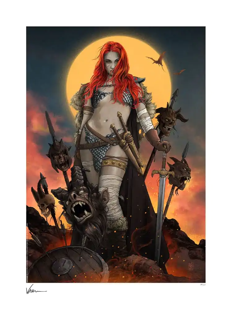 Dynamite Entertainment Art Print Red Sonja: A Savage Sword 46 x 61 cm - keretezetlen vászonkép termékfotó