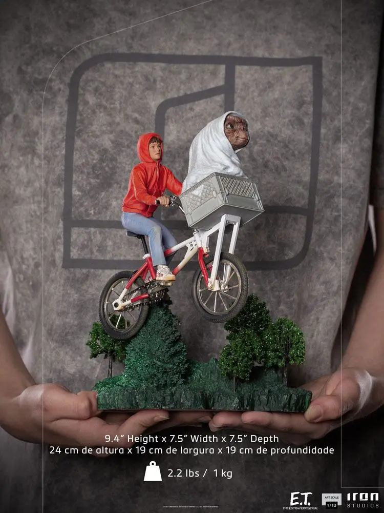 E.T. the Extra-Terrestrial Art Scale 1/10 E.T. &amp; Elliot szobor figura 24 cm termékfotó