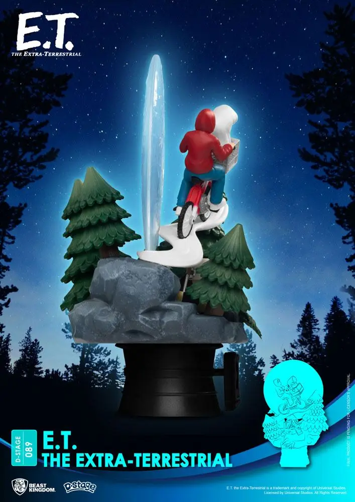 E.T. the Extra-Terrestrial D-Stage Iconic Scene Movie Scene PVC Diorama szobor 15 cm termékfotó